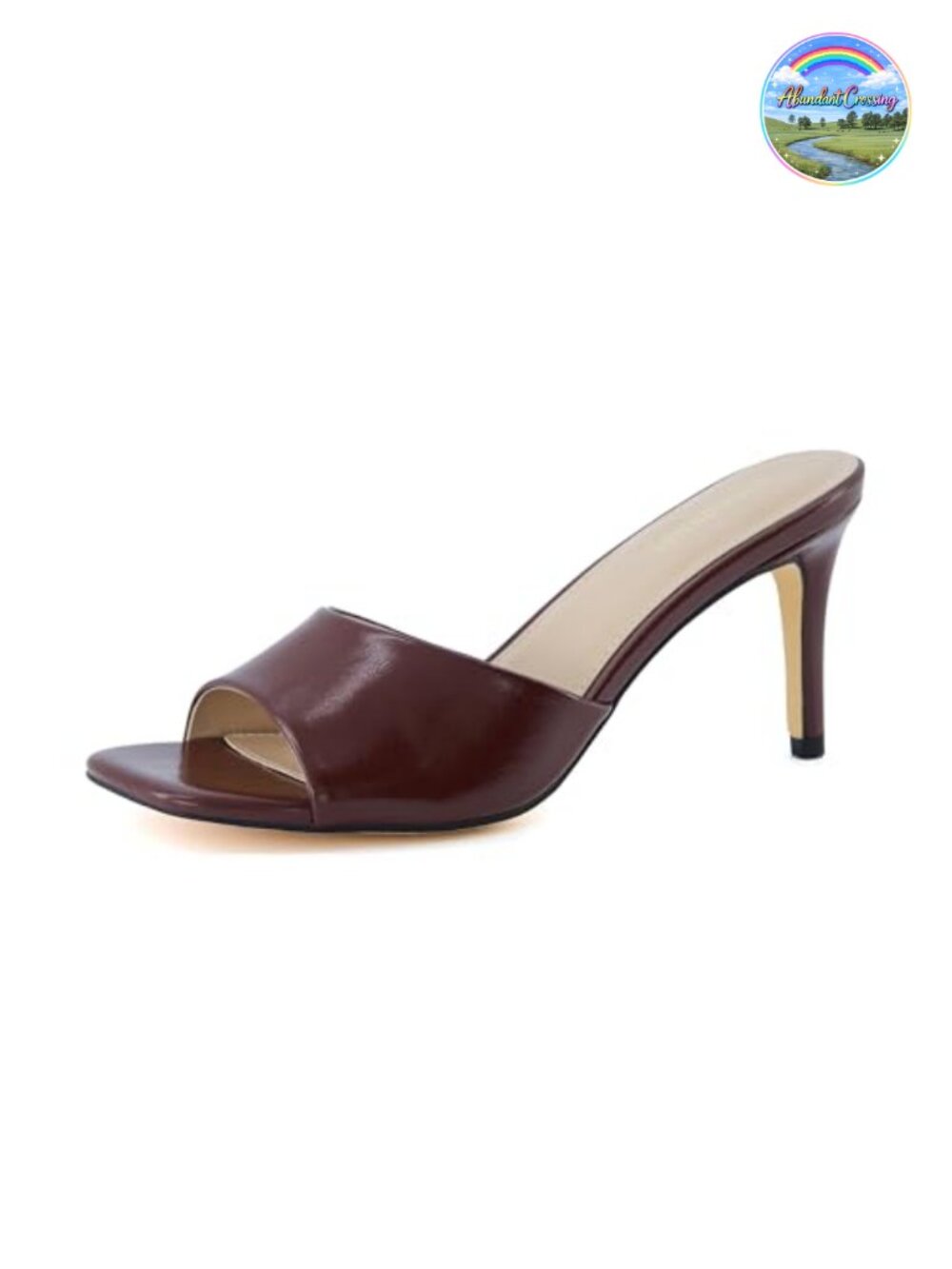 CUSHIONAIRE Kitten Heel Sandals Memory Foam Slip On Dress Shoes Women